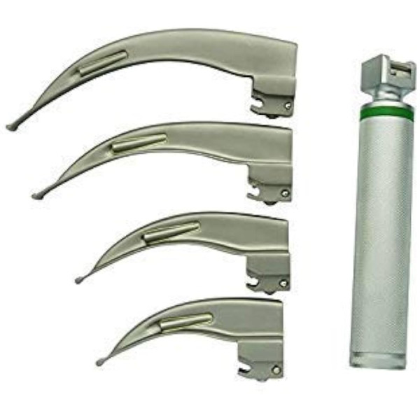 MacIntosh Laryngoscope Set of 4 Blades 1 Standard Handle