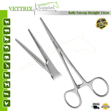 Kelly Hemostatic Forceps Straight 14CM