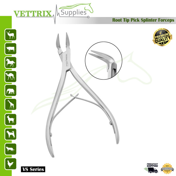 Root Tip Pick Splinter Forceps – Precision Root Fragment and Splinter Removal Tool for Veterinary Use