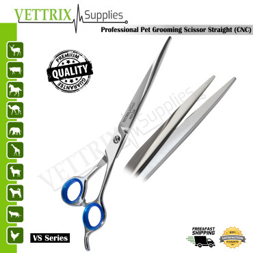 Professional Pet Grooming Scissors Straight 8"