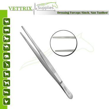 Dressing Forceps 8" Non-Toothed,