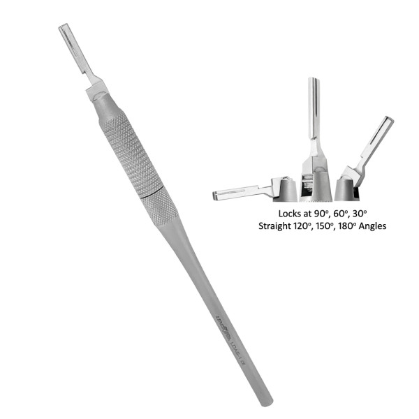 Six Way Adjustable Angled Scalpel Handle