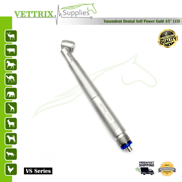 Vettrix Dental Handpiece Gold 45 Degree