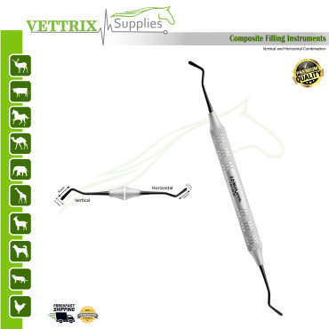 Dental Composite Filling Vertical and Horizontal Instruments. Medium 