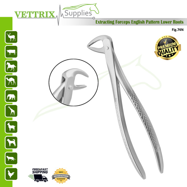 Extracting Forceps Lower Roots Fig#74N, German SS, CE