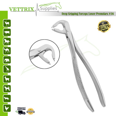 Extracting Forceps Lower Premolars Deep-Gripping Fig.36