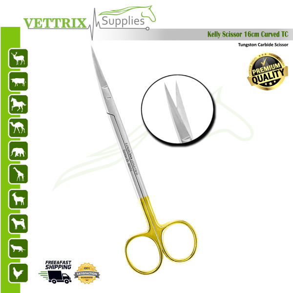 Kelly Scissor 16cm CVD TC