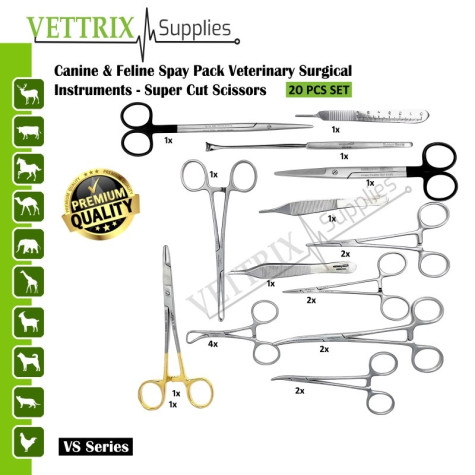 Canine & Feline Spay Pack - Super Cut Scissors