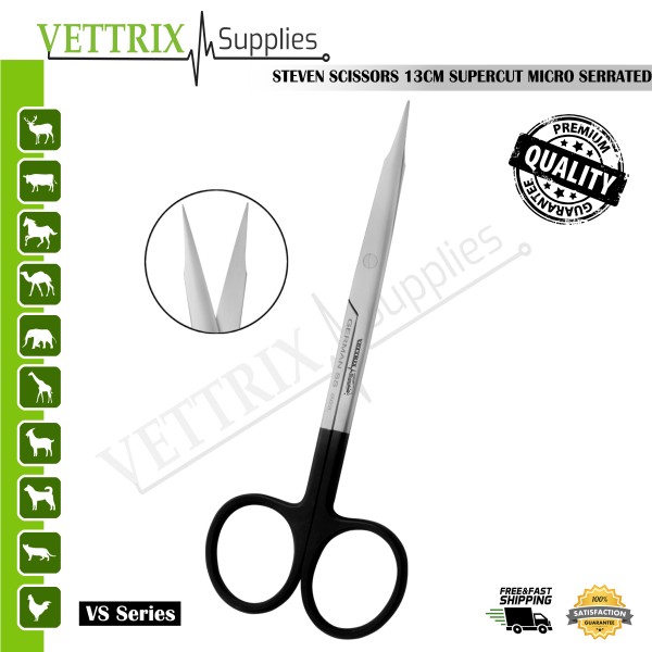 Steven Scissor 13cm STR, Super Cut Micro Serrated.