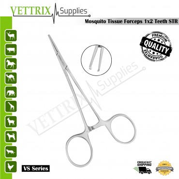 Halstead Tissue Mosquito Forceps 1x2  12.5cm STR