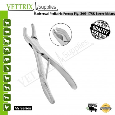 Extracting Forceps Lower Molars FIG. 360/17SK | Vettrix Supplies