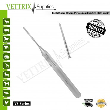 Super Flexible Periotome, Straight 3mm | Vettrix Supplies