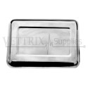 INSTRUMENTS TRAY WITH LID STAINLESS STEEL (33CM X 22.5CM X 5CM)