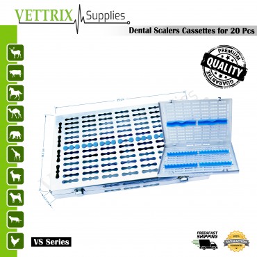 Cassettes for 20pcs Stainless Steel | Vettrix Supplies