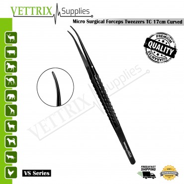 Micro Tissue Forceps Tweezer CVD TC | Vettrix Supplies