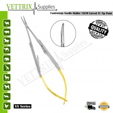 Castroviejo Needle Holder 16cm TC CVD