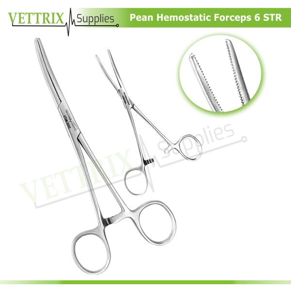 Pean Hemostatic Forceps 6" STR