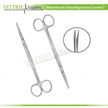  Metzenbaum Dissecting Scissors Curved 7"