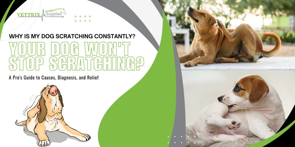 Dog scratching constantly due to skin irritation