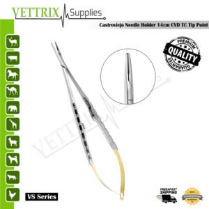 Castroviejo Needle Holder TC Fine Pointed Scissor 14cm CVD