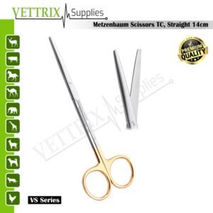 Metzenbaum Scissors TC Straight 14cm