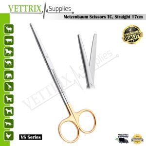 Metzenbaum Scissors TC Straight 17cm