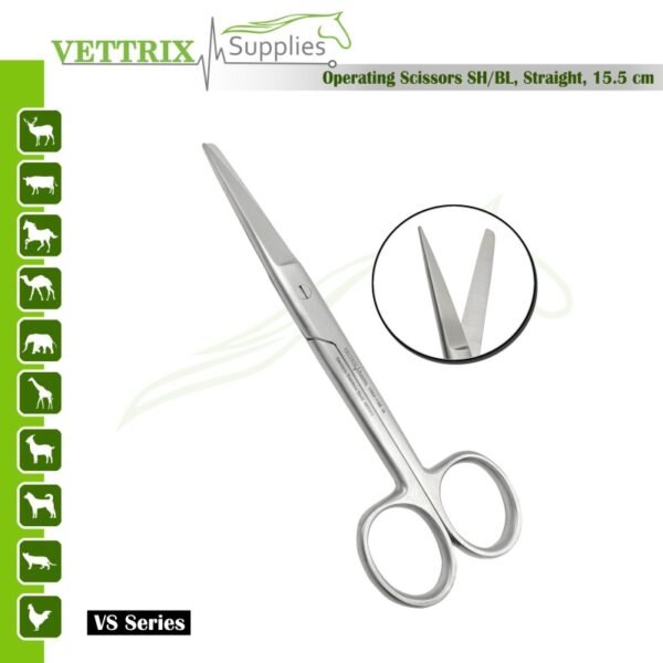 Operating Scissors Sharp/Blunt Straight 15.5cm