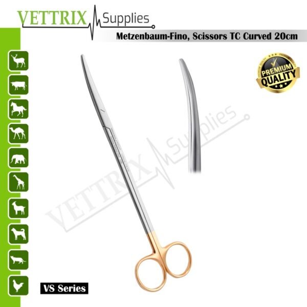 Metzenbaum-Fino Scissors TC Curved 20cm