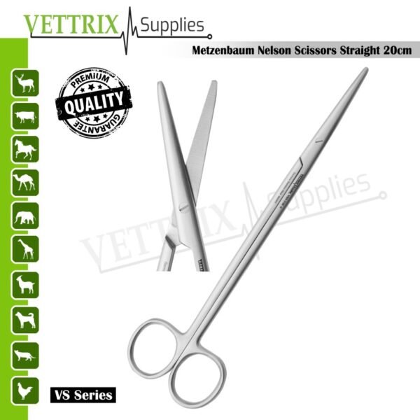 Metzenbaum Nelson Scissors Straight 20cm