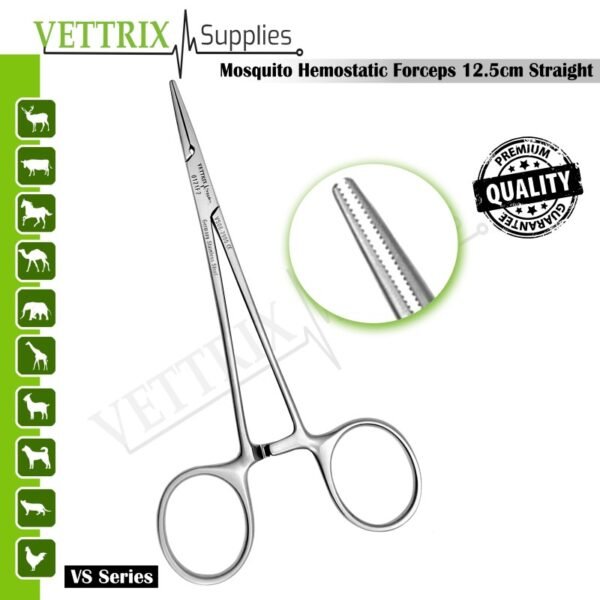 Halstead Mosquito Forceps Straight 5 Inch Stainless Steel