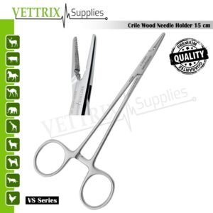 Crile Wood Needle Holder 15cm
