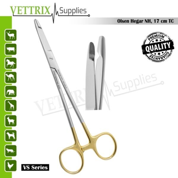 Olsen Hegar Needle Holder TC 17cm