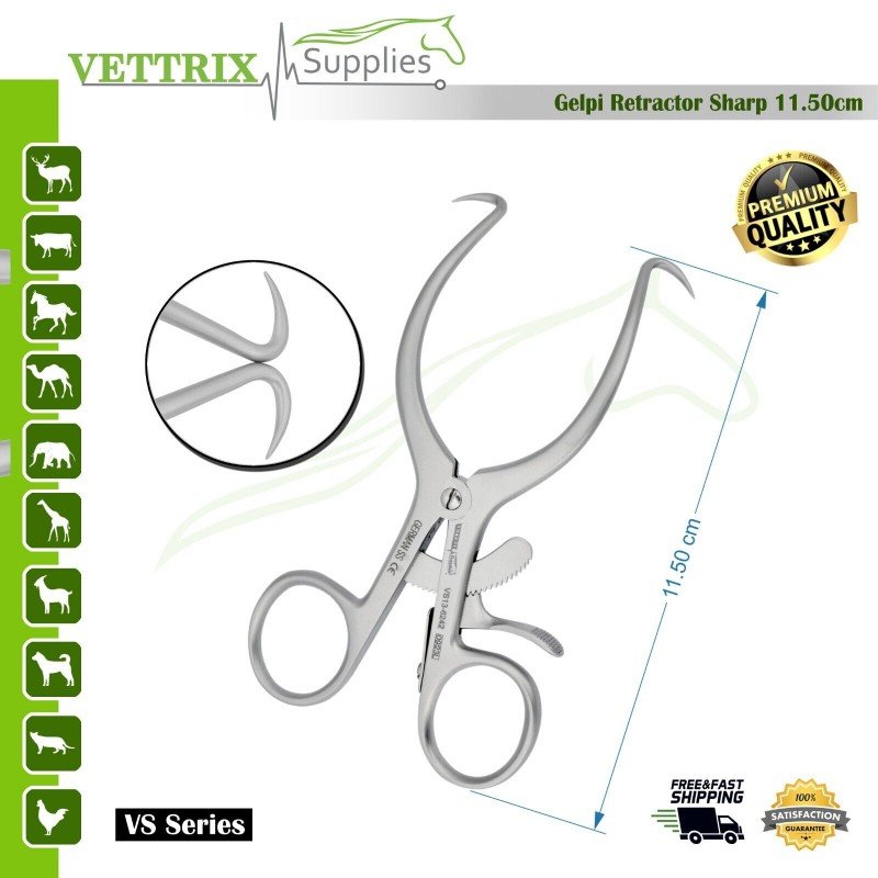 Gelpi Retractor Sharp 11.5cm Gelpi Retractor Sharp 11.5cm