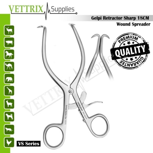 Gelpi Retractor Sharp 18cm