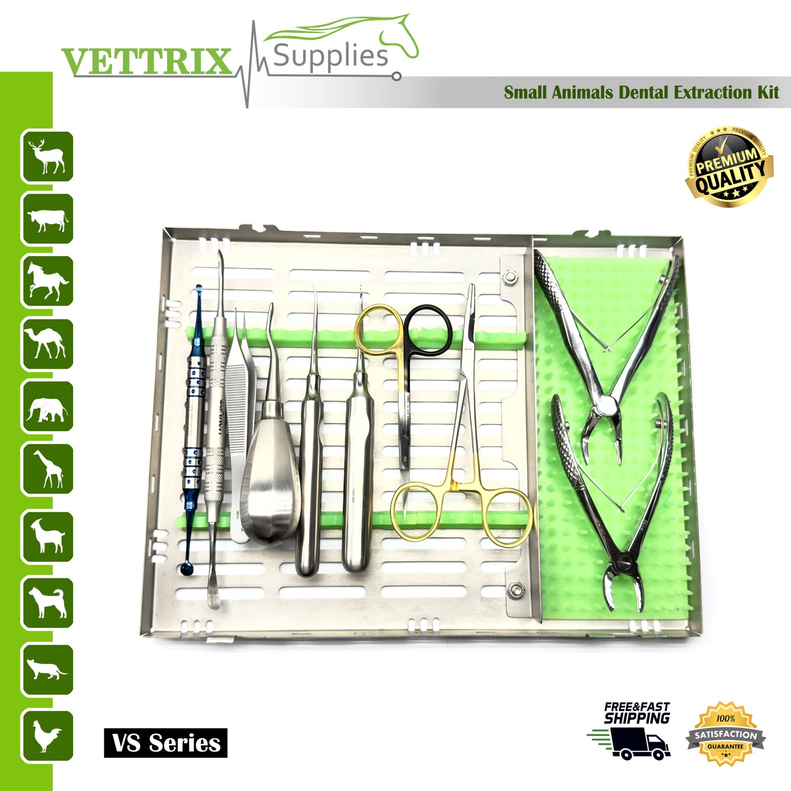 Small Animals Dental Extracting Kit | Vettrix Supplies Small Animals Dental Extracting Kit
