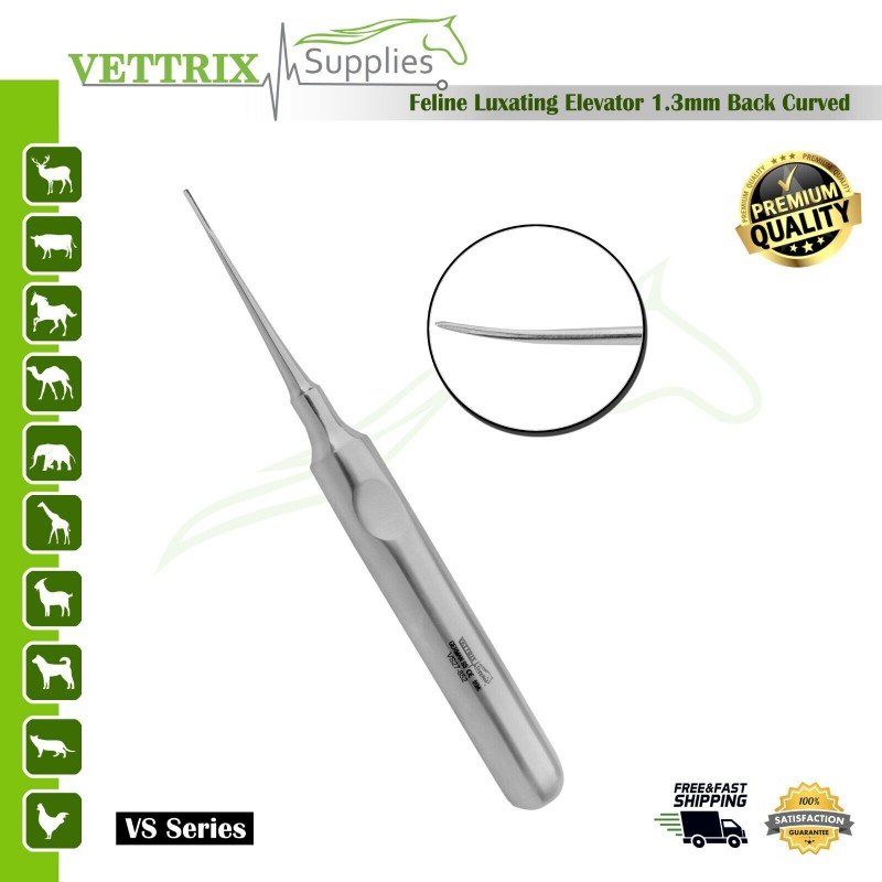 Feline Luxating Elevator 1.3mm Back Curved