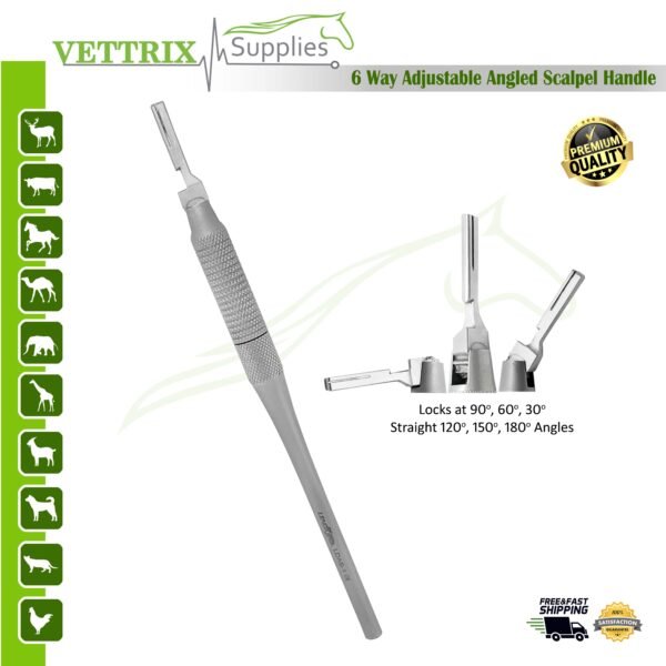 Six Way Adjustable Angled Scalpel Handle