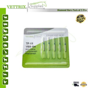 Vettrix Taper Flat End Shape Multi-Use Stainless Steel