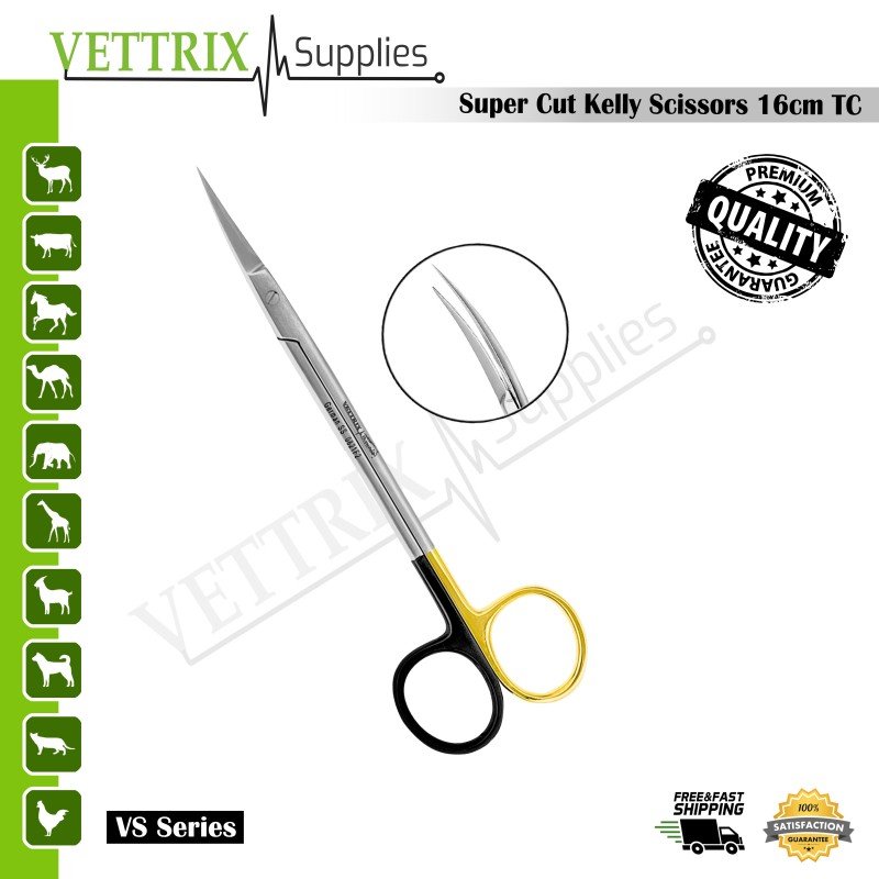 Kelly Scissor 16cm CVD TC Super Cut