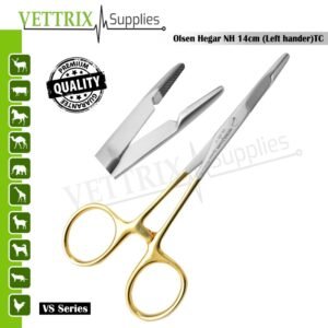 Olsen Hegar Needle Holder with Scissor 14cm Left-Handed