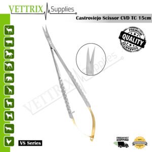 Castroviejo Scissor CVD TC 15cm