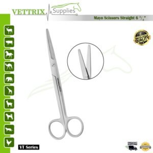 Mayo Scissors Straight 6"