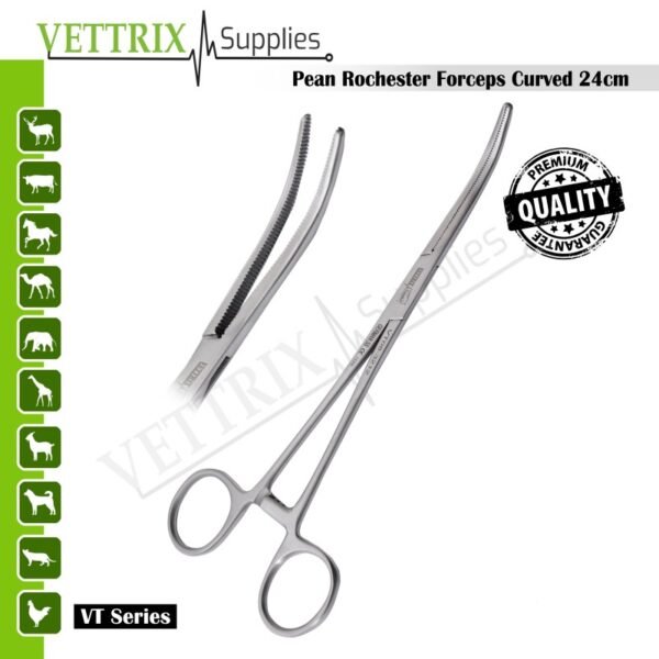 Pean Rochester Forceps Curved 24cm