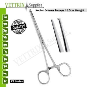 Kocher-Ochsner Forceps 16.5cm Straight