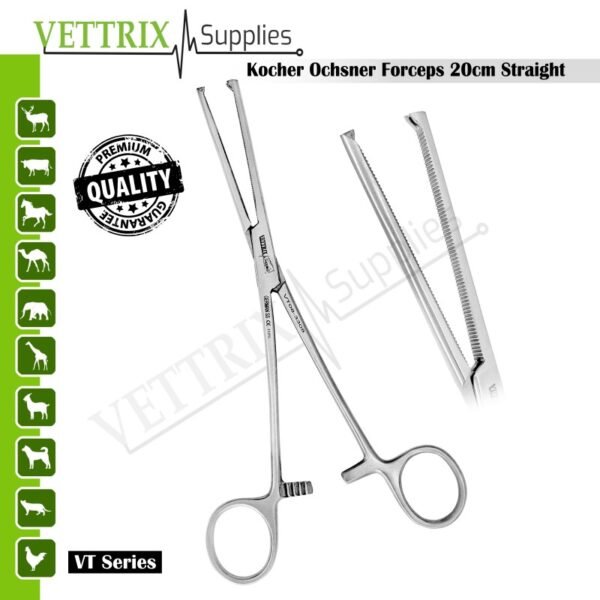 Kocher-Ochsner Forceps Straight 20 cm