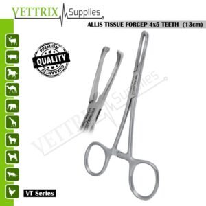 Allis Tissue Forceps 13cm 4x5 Teeth Stainless Steel