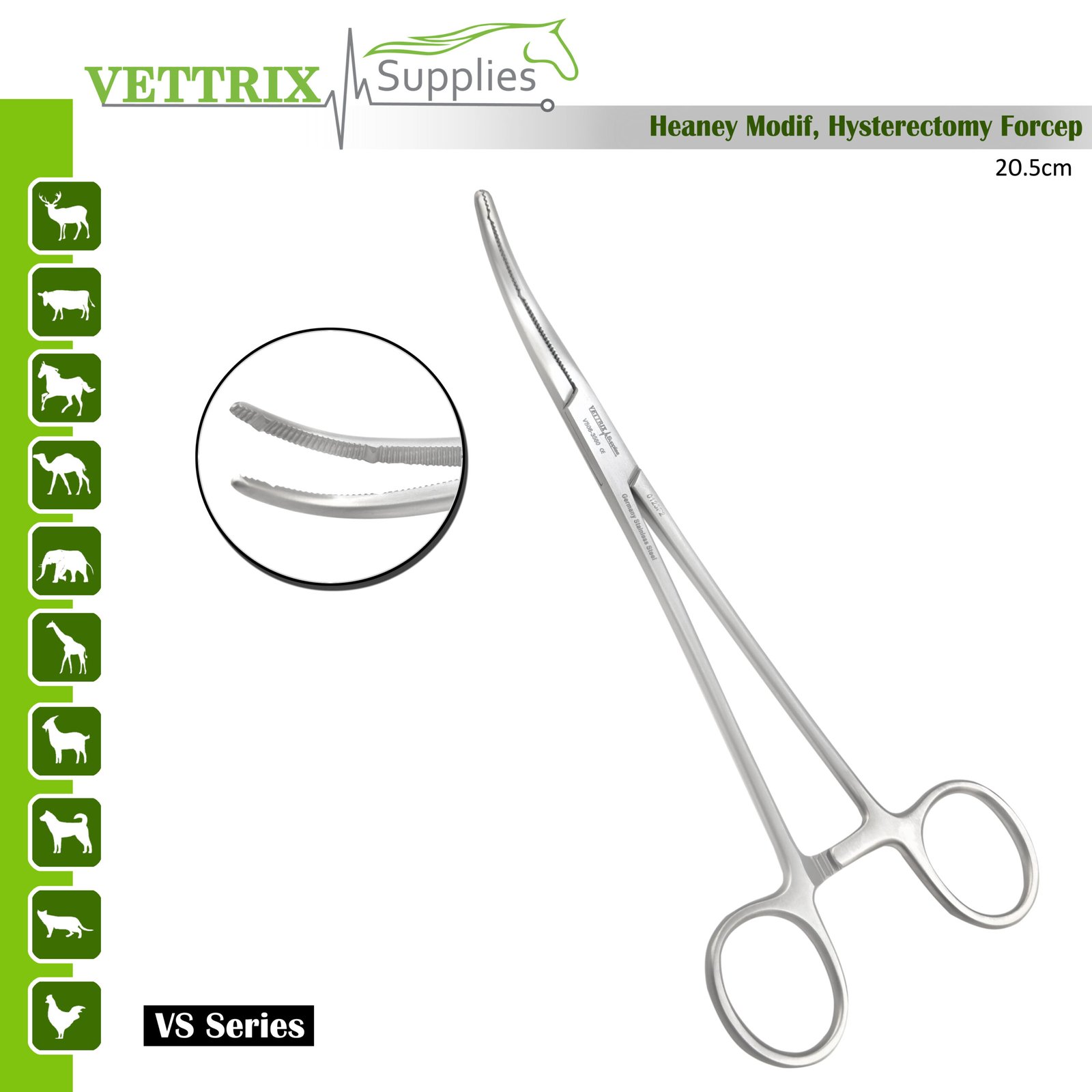Heaney Modified Hysterectomy Forceps 20.5 cm Heaney Modified Hysterectomy Forceps 20.5 cm