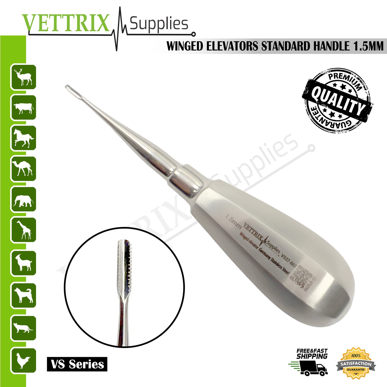 Winged Elevator Standard Handle 1.5mm