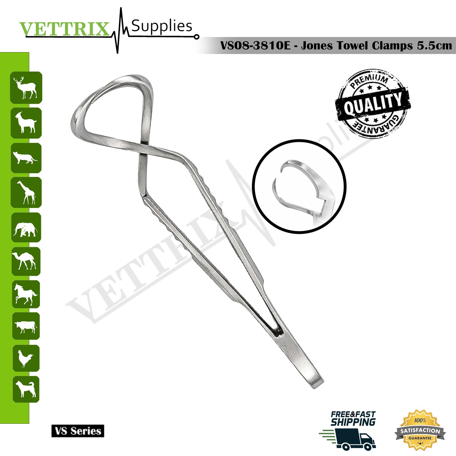 Jones Towel Clamps 5.5cm