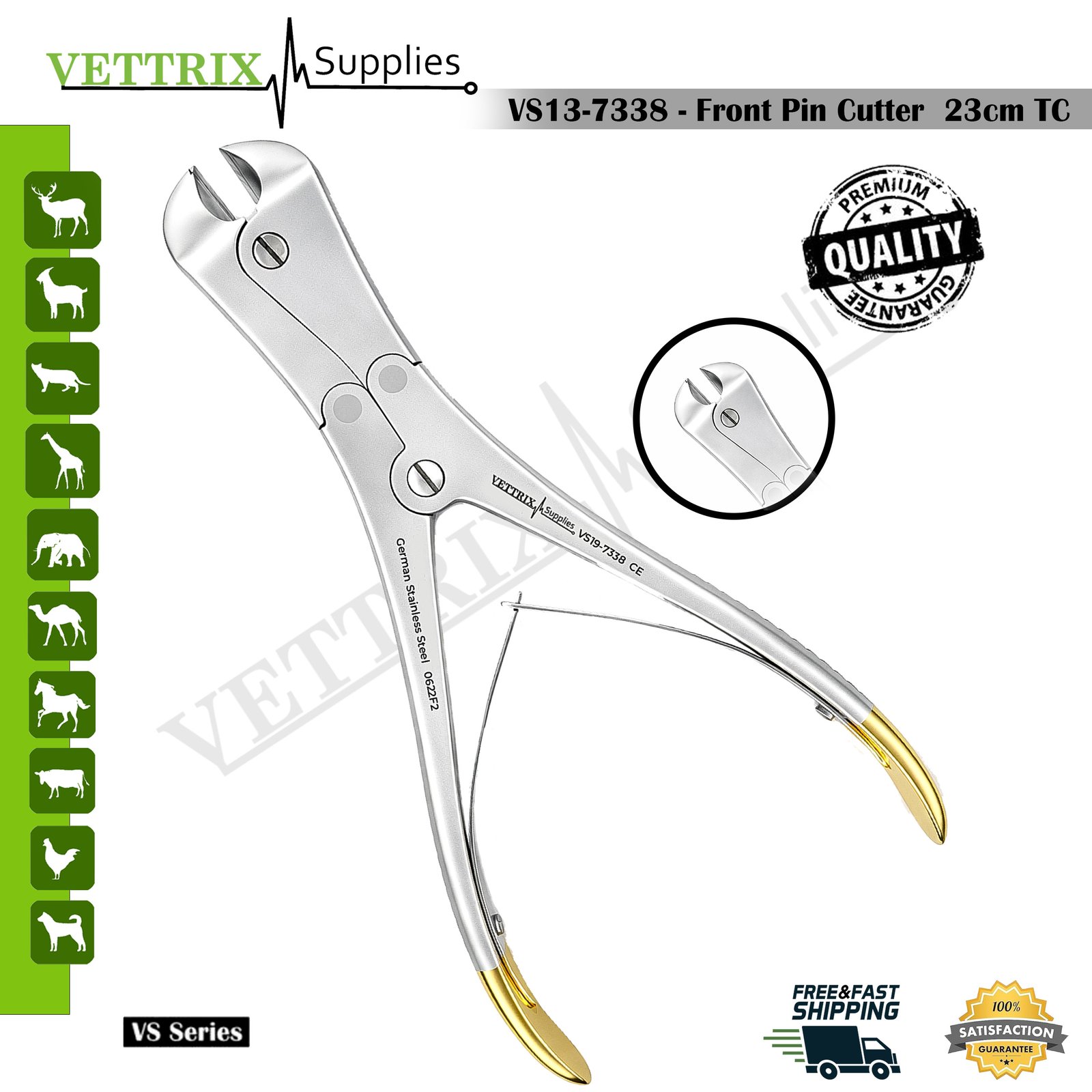 Front End Pin Cutter 23 cm TC